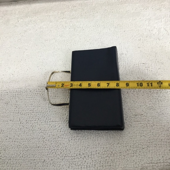 GROSKOPF’S Navy Blue With Gold Trim Handbag Clutch. - Picture 6 of 10